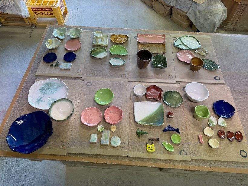 焼き上がった陶器